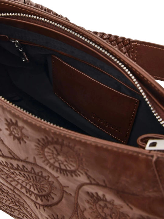 Set Gestrickte Damen Schulter- / Crossbody-Tasche Braune