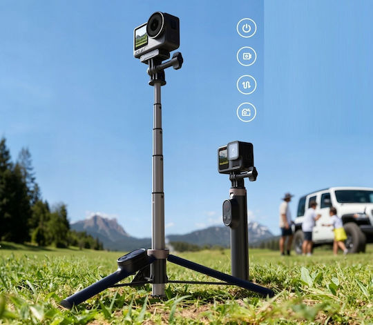 Tripod Selfie Stick Telesin + Remote Control 80m GoPro 13 12 11 10 9 Max Max2 2 S1-css-08 Sb11636