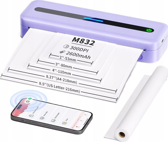 Phomemo Tragbarer Etikettendrucker USB Bluetooth 300 dpi