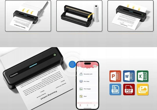 Phomemo Tragbarer Etikettendrucker USB Bluetooth