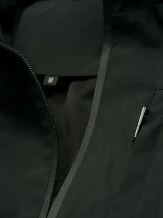Waterproof Kids Casual Jacket Short Windproof Hooded Black