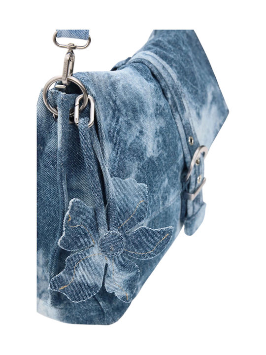 Gestrickte Damen Handtasche Blau