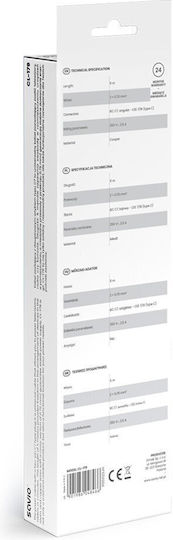 Savio Euro - IEC C7 Netzkabel 5m Schwarzes