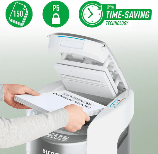Leitz Καταστροφέας Εγγράφων 150 Φύλλων με Κάδο 15lt