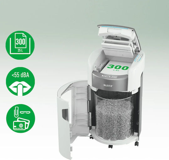 Leitz Document Shredder 300 Sheets with 25lt Bin