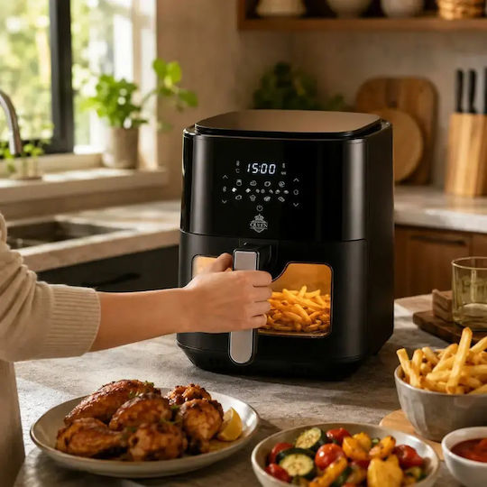 Queen Heißluftfritteuse 6,5lt Schwarz KK-01