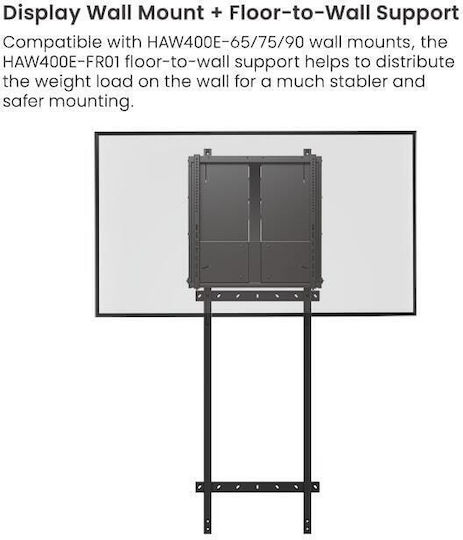 Brateck HAW400E-FR01 TV-Halterung Wandmontage bis 120kg