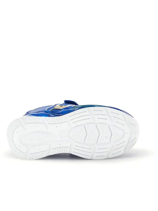 Sonic Kids Sneakers Anatomic with Hoop & Loop Closure & with Lights Blue