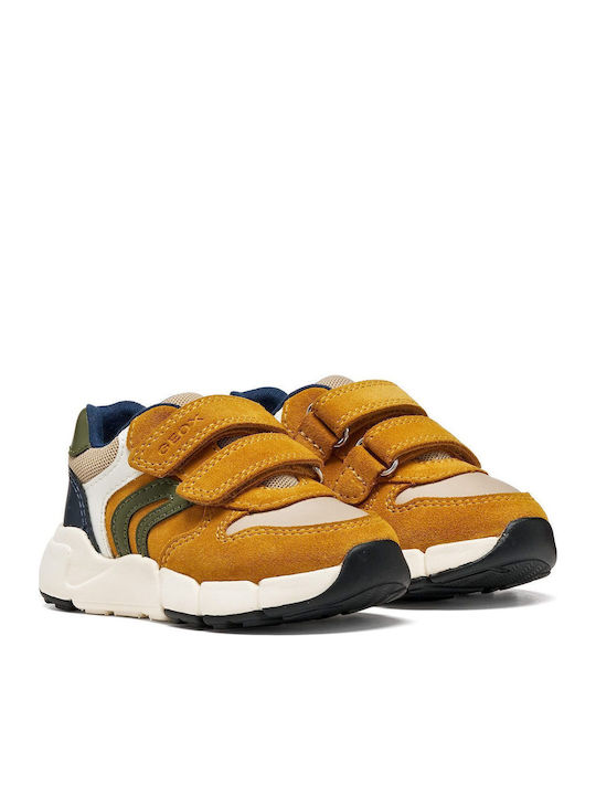 B Flexyper Kids Sneakers Anatomic with Hoop & Loop Closure Yellow