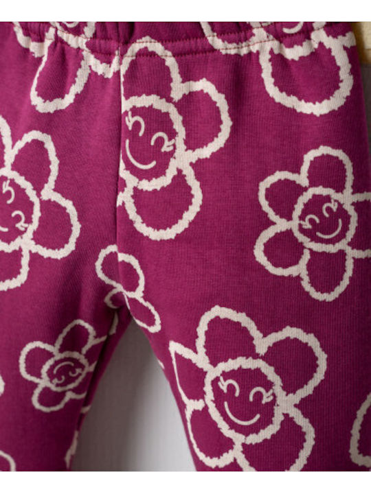 Nek Kids Wear Kids Sweatpants Set Pink 2 Pieces