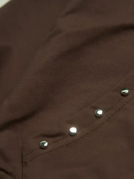 Kids Sweatpants Set With Jacket Dark Brown
