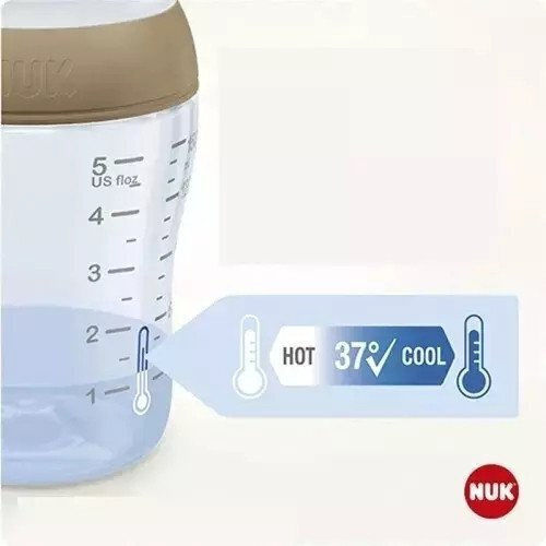 Nuk Plastic Baby Bottle Anti-colic with Silicone Teat for 3+ Months Blue 260ml