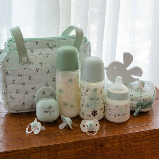 Suavinex Set Plastic Baby Bottles Anti-colic with Silicone Teat Green 150ml