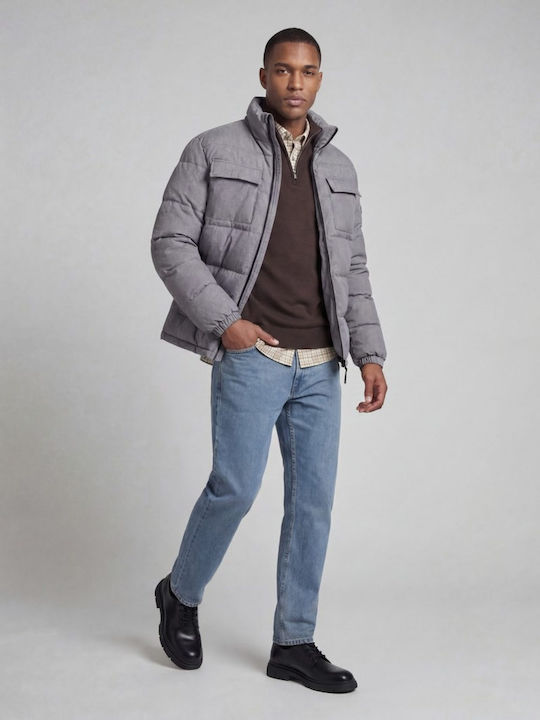 Μπουφάν Puffer Light Grey Melange