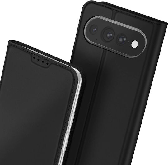Dux Ducis Google Pixel 11 Pro XL Weiche Touch Handyhülle Video Stand & Kartenhalter Schwarz