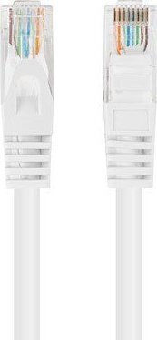 Lanberg U/UTP Cat.6 (Gigabit) Καλώδιο Δικτύου Ethernet 0.5m Λευκό 10τμχ