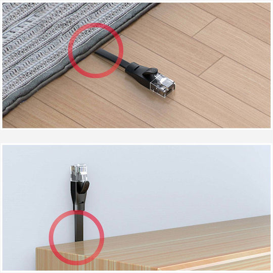 Unitek Равен U/UTP Кат.6 (Gigabit) Мрежов Кабел Ethernet 2м Черен