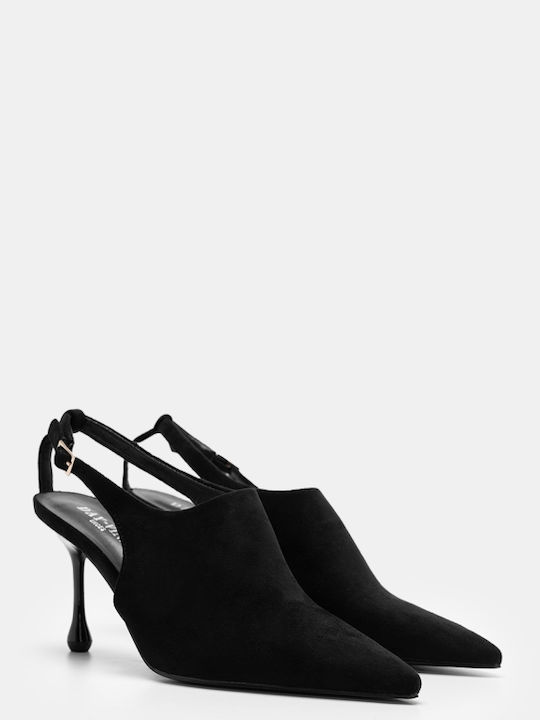 Suede Γόβες Μαύρες