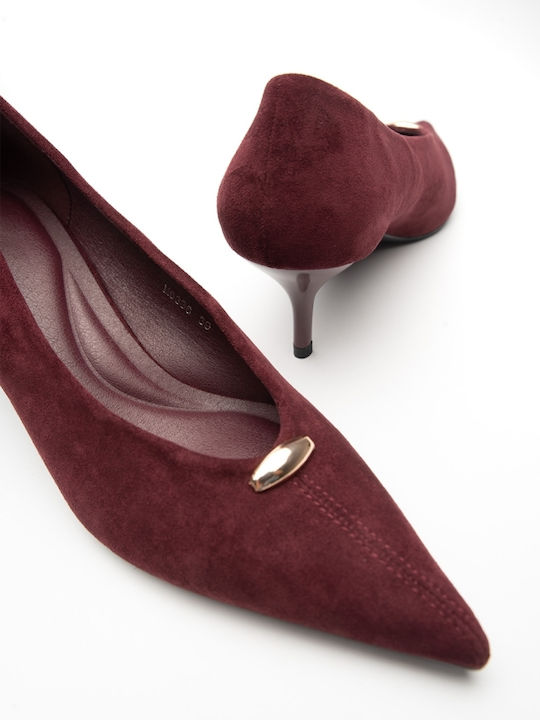 Suede Γόβες Μπορντό