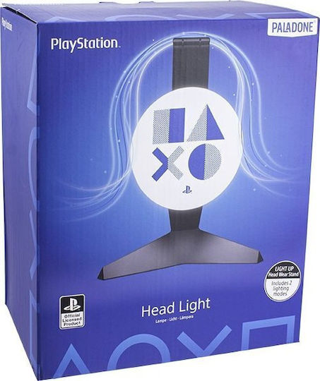 Стойка за слушалки Playstation със светлина, сива, нова