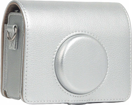 Loveinstant Калъф Чантичка Калъф Калъф Чанта Fujifilm Fuji Instax Mini Evo Сребриста