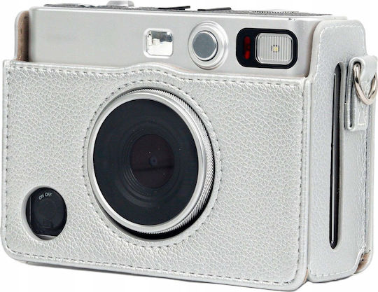 Loveinstant Калъф Чантичка Калъф Калъф Чанта Fujifilm Fuji Instax Mini Evo Сребриста