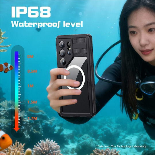 Redpepper IP68 Magnetic Waterproof Case Samsung Galaxy S26 Ultra Black