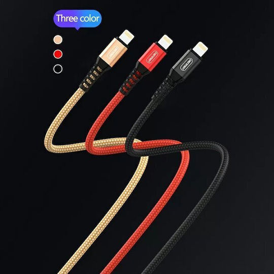 Denmen USB-A Zu Lightning Kabel Schwarz 1m
