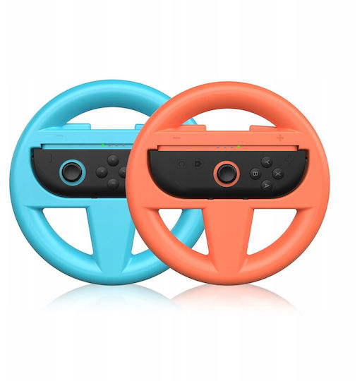 Дръжка за Волан Jys 2x Nintendo Switch 2 Nsw2 Mario Kart Jys-ns2261 Син Червен Sb10008