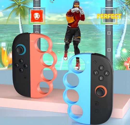 Jys 2x Боксова дръжка Jys-ns2298 Joy-con Nintendo Switch 2 Nsw2 Fitness Boxing Син Оранжев Sb11089