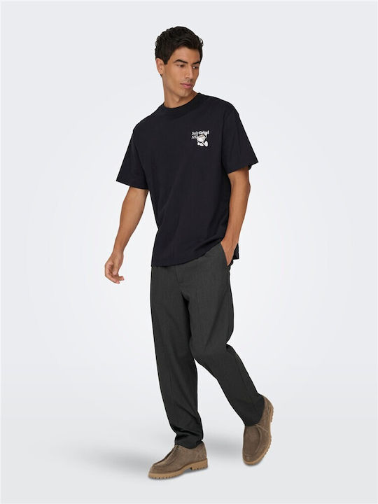 Ανδρικό Παντελόνι Chino Tapered Γκρι