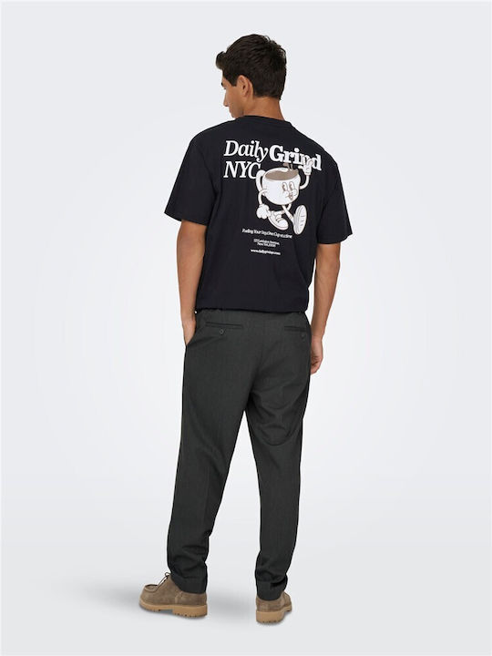 Ανδρικό Παντελόνι Chino Tapered Γκρι