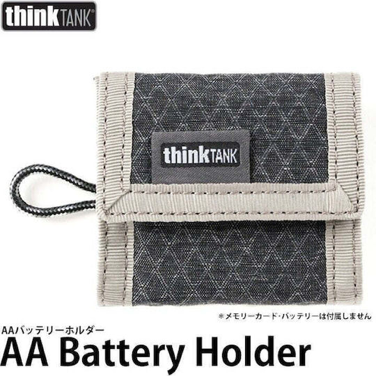 Think Tank Think Tank Aa Battery Holder Wallet Holds 8 Aa 16 Aaa Batteries Grey