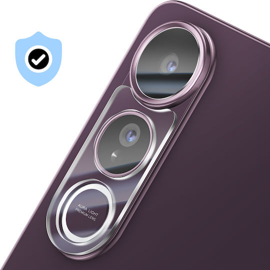 Avizar Kameraobjektivschutz Vivo V50 Lite Kratzfest Gehärtetes Glas Schwarz Transparent