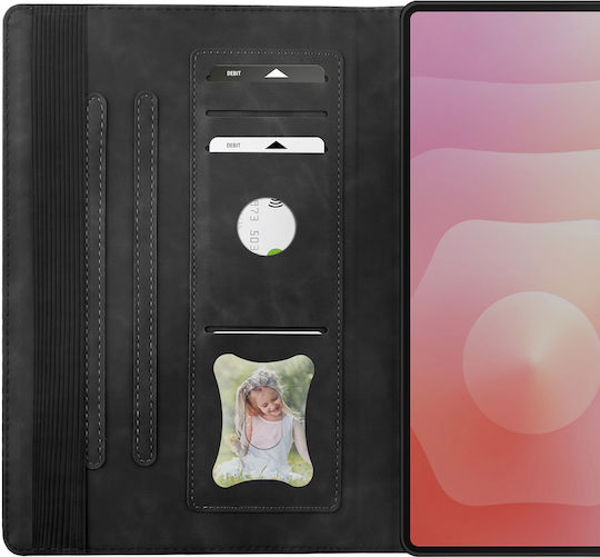 Avizar Husă Portofel Galaxy Tab S10 Ultra S11 Ultra S12 Ultra Neagră