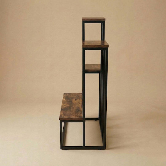 Edaxo Поставка за саксия Дървена Медна 51x34x67см