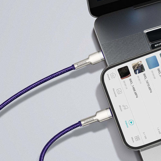 Baseus USB-C zu Lightning Kabel 20W Lila 1m
