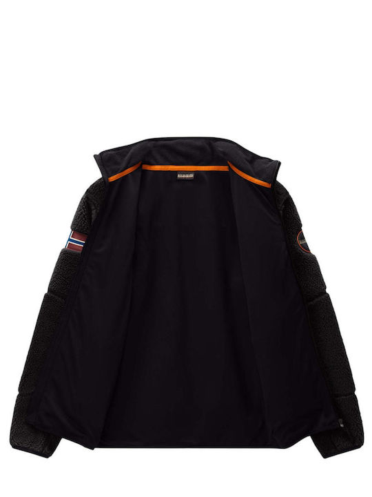 Yupik Men's Sherpa Cardigan Black Beauty