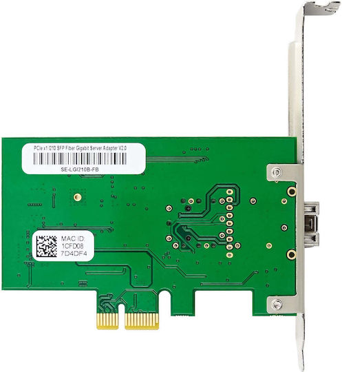 Inline Gigabit Netzwerkkarte 1x Sfp Faser 1gb/s Pcie X1 Inklusive Lp Slot Halterung