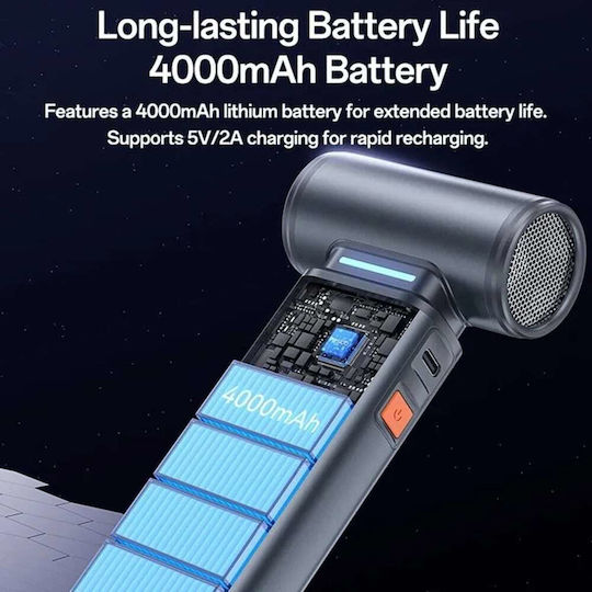 Yesido Ръчен вентилатор 130000rpm с екран и батерия 4000mAh