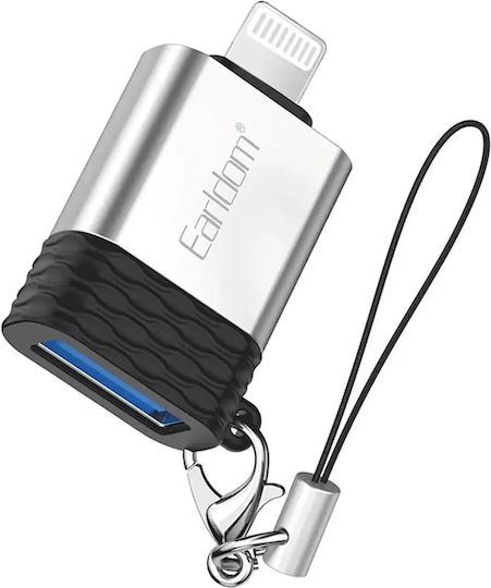 Earldom Конвертор Lightning Мъжки към USB-A Женски Сребрист 1 Брой ET-OT65