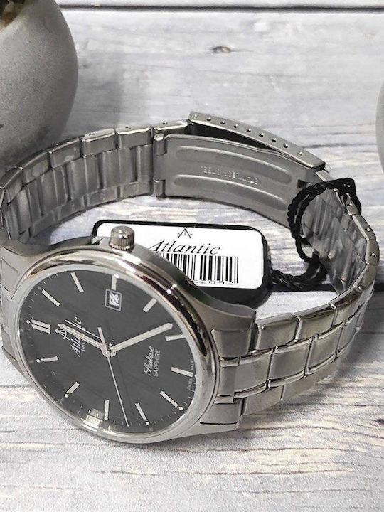 Men's Watch 40mm Battery with Silver Stainless Steel Bracelet