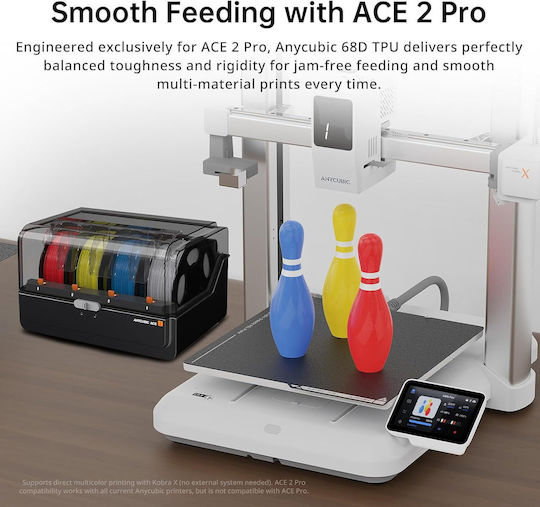 Anycubic TPU 3D Printer Filament Μαύρο 1kg