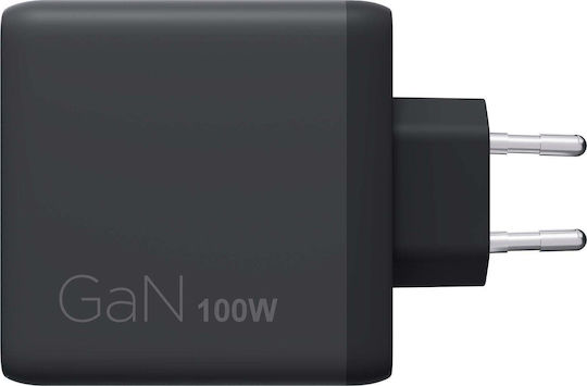 Lenovo Încărcător 2x Usb-c 100w Gan Negru 40aw100beu