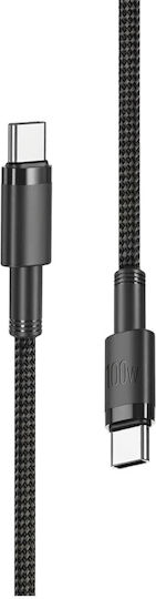 Leewello LW-233 USB 2.0 Kabel USB-C männlich - USB-C 100W PD Schwarz 1m 783223-2-MAUR
