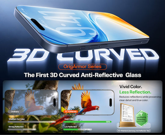 Torras 3D Tempered Glass (Iphone 18 Pro Max)