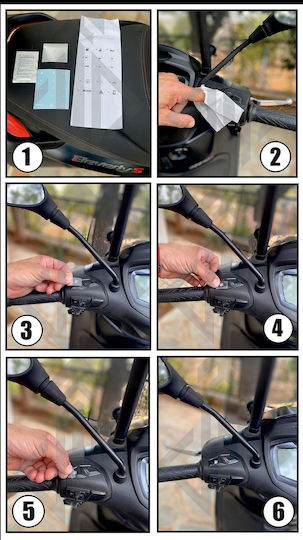 Piaggio Beverly 300 400 2021-2025 16pd59 Switch Symbols Stickers