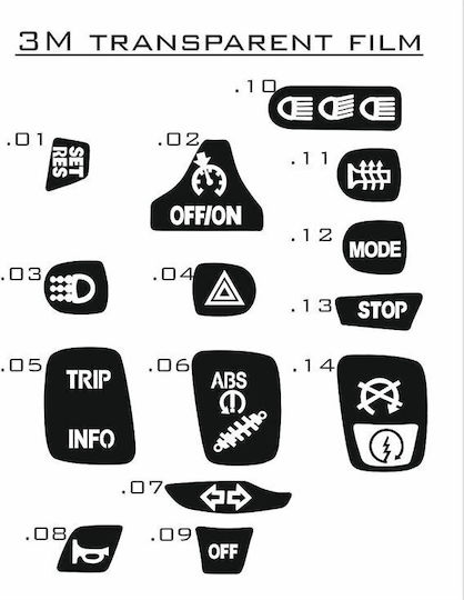 Switch Symbols Stickers Bmw S1000xr S1000rr S1000r 2015-2019 16pd59