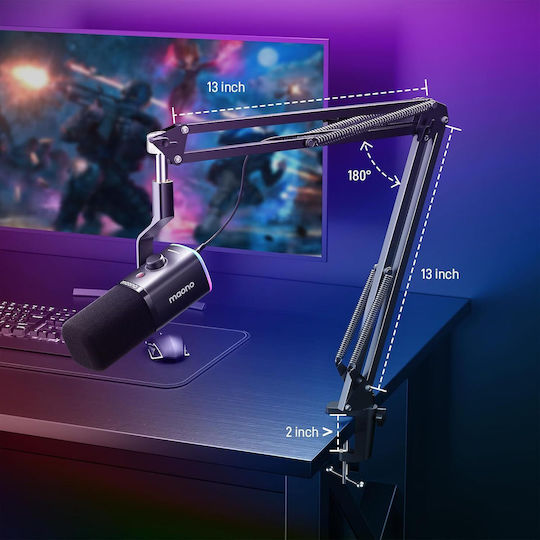 Maono PD100XS Комплект Динамичен Настолен Микрофон за Вокал