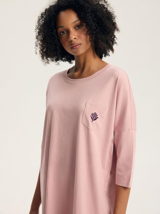 Henderson Henderson Damen Sommer Nachthemd Rosa